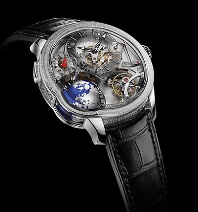 Greubel Forsey GMT Earth White gold Replica Watch